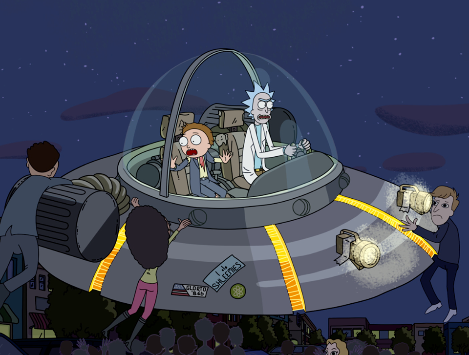 rick and morty spaceship