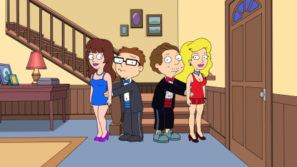 american dad snot and steve kiss