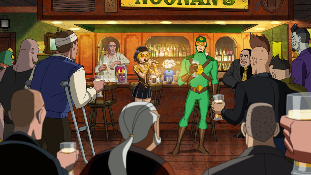 Kite Man inside the bar